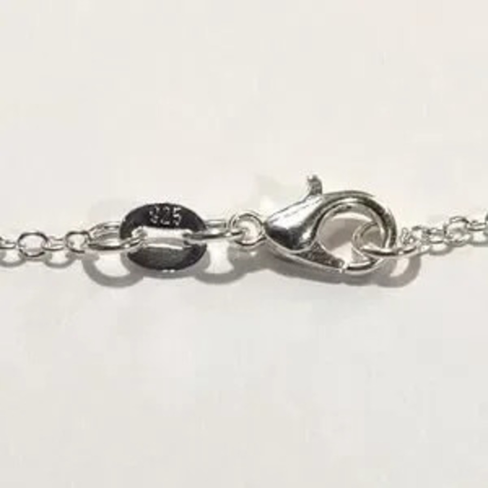 925 Silver Necklace W/ Infinity Cross CZ Christian Valentine's Birthday Gift NEW